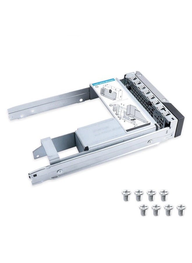 HUYUN حامل قرص صلب HDD بحجم 3.5 بوصة X7K8W 0X7K8W متوافق مع خوادم Dell PowerEdge الجيل الرابع عشر (1 قطعة حامل HDD 3.5 بوصة + قاعدة تحويل 2.5 بوصة) - Image 1