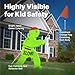 Step2 Kid Alert Street Safety Sign Kids at Play Signage for Neighborhood Safety 32Inch Tall Reflective Caution Sign with Warning Flag - Image 2