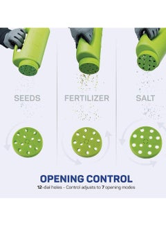 Excefore 2L Hand Held Spreader,Salt Spreader Plastic Garden Container With Scoop,Adjustable Opening Sizes,Seed Spreader Bottle for Seed, Fertiliser, Salt to Deice or Any Size Granule Complete  - Image 4