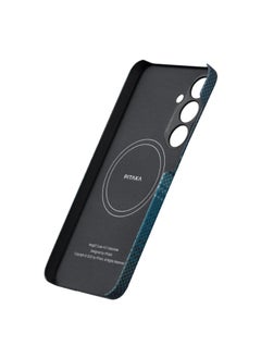 PITAKA PITAKA Case for Samsung Galaxy S24, 6.16 Inch, Compatible with MagSafe, Slim & Light Samsung Galaxy Case, 600D Aramid Fiber Made MagEZ Case 4 - (Moonrise)  - Image 5