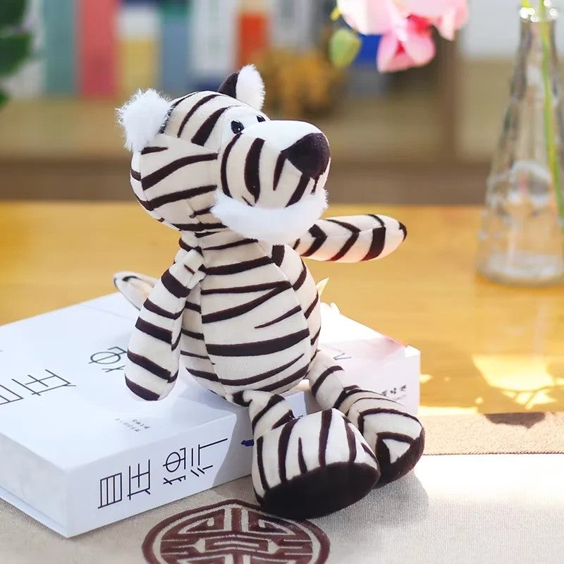 Y&D Super Soft Plush Forest Animals Toys – Stuffed Animal Toys Lion, Elephant, Giraffe, Monkey & Tiger – PP Cotton Filled Jungle Wildlife Figures for Kids - Image 1