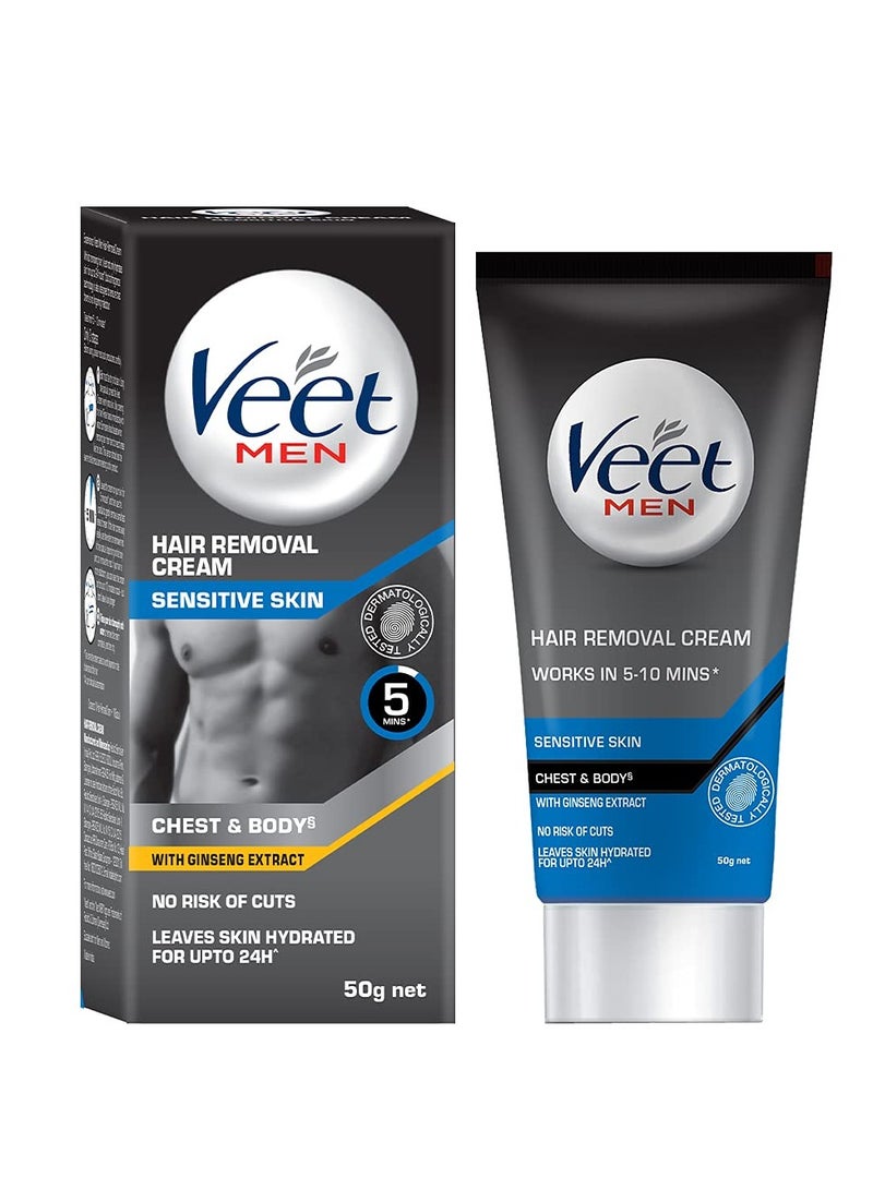 كريم فيت لإزالة الشعر للرجال، للبشرة الحساسة - 50 غرام - Image 1
