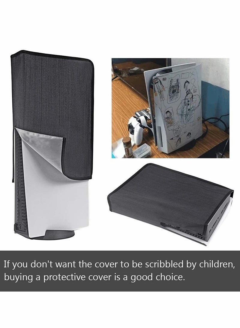 Excefore غطاء غبار لجهاز PS5، غطاء من القطن الناعم السميك الدقيق لجهاز Playstation 5 الإصدار الرقمي والإصدار العادي - Image 5