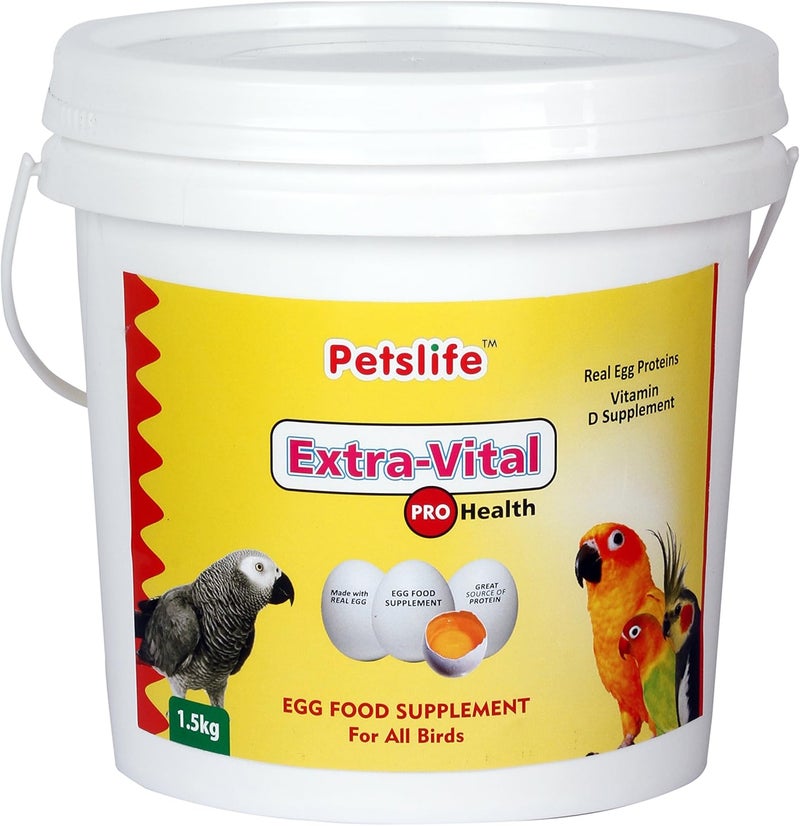 PETSLIFE Extra Vital Egg Bird Food, 1.5 kg