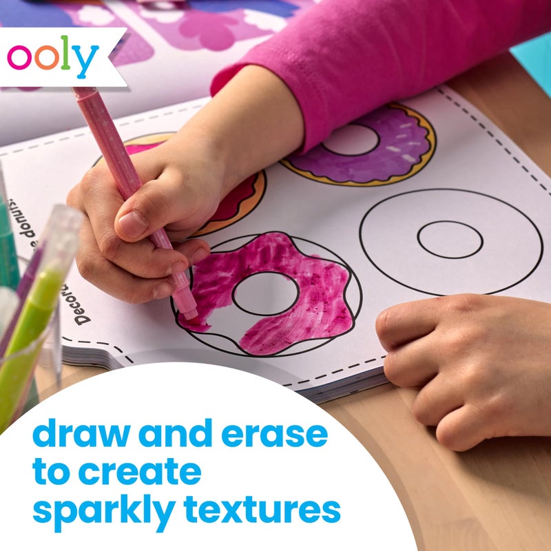 Ooly Make No Mistake Glittery Erasable Markers, 12 Stress and Mess Free Sparkle Markers You Can Erase, Colorful Supplies for Any Arts & Crafts - Image 5