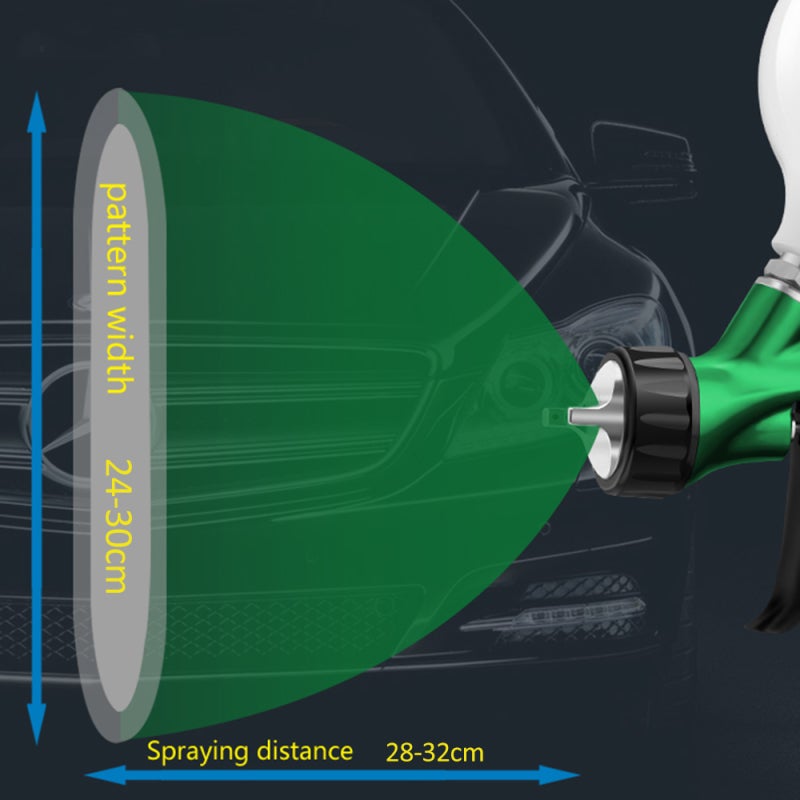 Water Soluble Paint Sprayer: LVMP Technology, 11-Hole Copper Air Cap, Alloy Adjust Knob - Uniform Coating, Wear Resistant, Leakproof Spray Paint for Car Repair, Furniture Finishing, Precision Equipmen - Image 3
