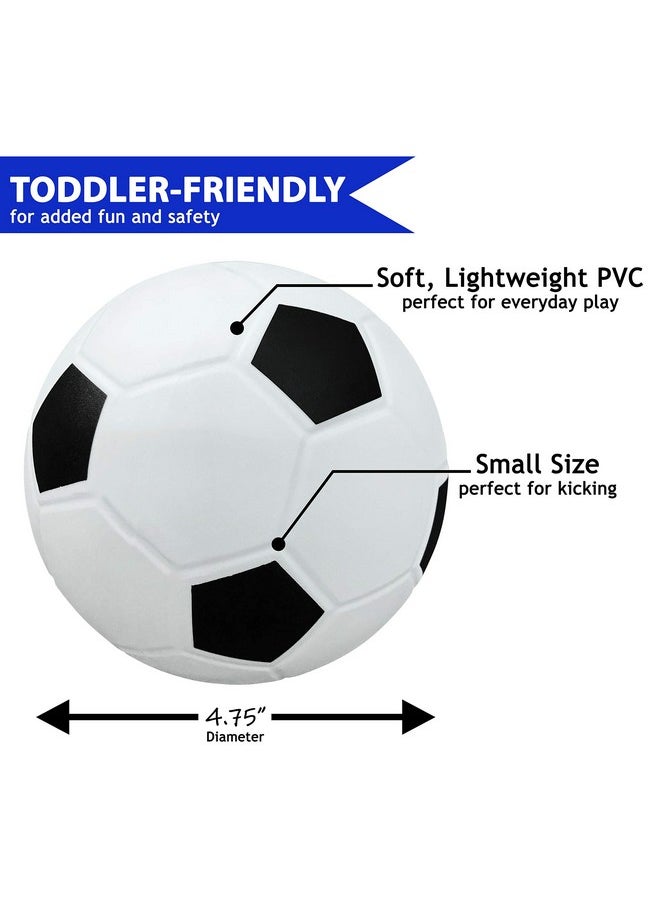 Botabee - 3-Pack Mini Soft Kids Soccer Ball - Soccer Balls For Toddlers & Babies - Perfect For Developing Motor Skills And Safe Play Indoors And Outdoors -Toddler Soccer Goal Toys & Baby Soccer Goals - Image 1