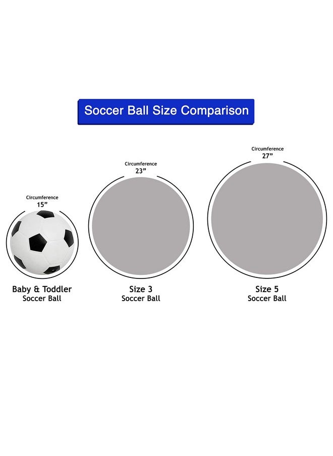 Botabee - 3-Pack Mini Soft Kids Soccer Ball - Soccer Balls For Toddlers & Babies - Perfect For Developing Motor Skills And Safe Play Indoors And Outdoors -Toddler Soccer Goal Toys & Baby Soccer Goals - Image 1