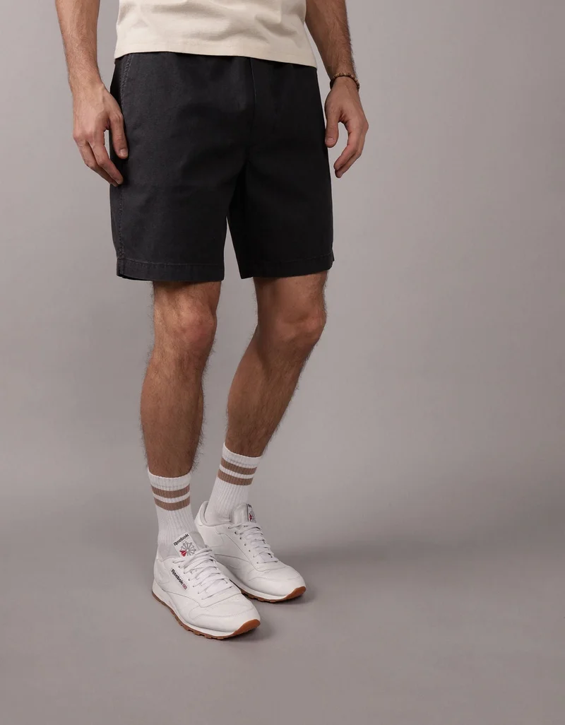 AE Flex 8" Lived-In Linen-Blend Trekker Short