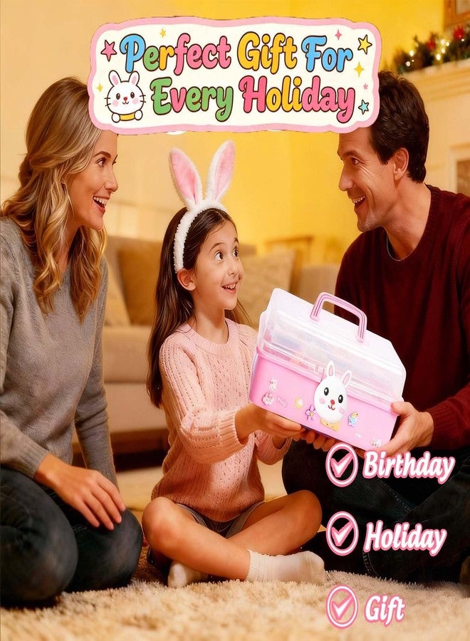 ZiZa Cute Bunny Nano Tape Bubble Kit for Kids, Nano Tape Squishy Maker Making Kit, Birthday Arts and Crafts Gifts Toys for Girls, Step by Step Video Tutorials - Image 3