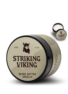 Striking Viking Striking Viking Beard Butter - Non-Greasy Moisturizer With Natural Ingredients (Vanilla, 4oz) - Keep Your Beard Hydrated and Refreshing  - Image 3
