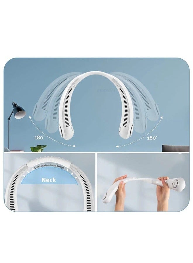 USB Rechargeable Personal Neck Fan, Quiet Wearable Personal Fan with 3 Wind Speeds for Outdoor and Indoor Sports - Image 4