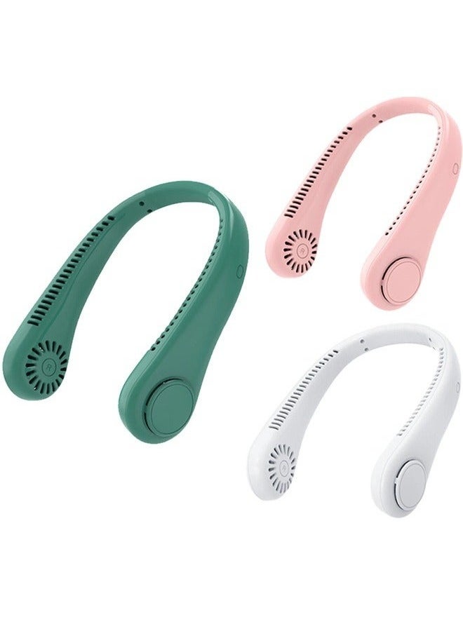 USB Rechargeable Personal Neck Fan, Quiet Wearable Personal Fan with 3 Wind Speeds for Outdoor and Indoor Sports - Image 3