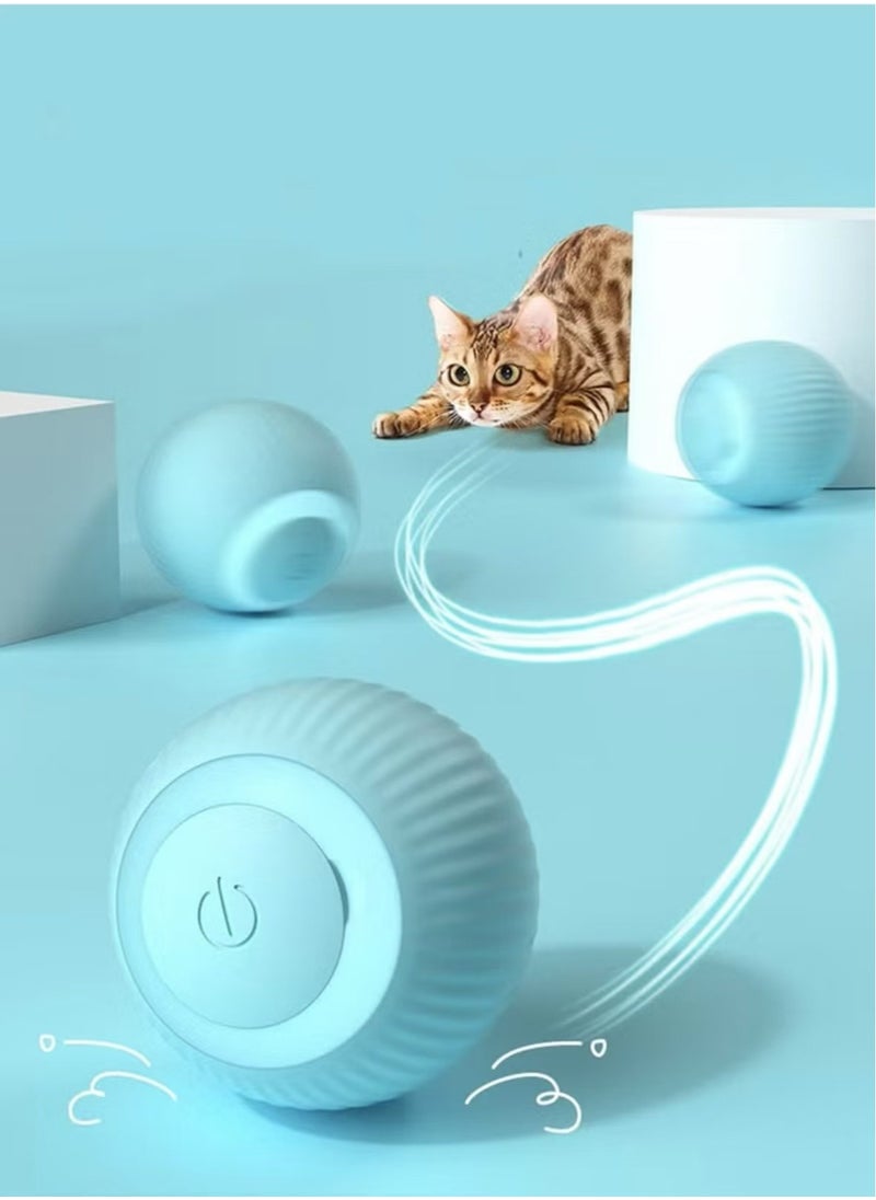 General Interactive Cat Ball Toy, Intelligent Indoor Automatic Moving Ball Puzzle Dispel Boredom USB Charging Pet Toy  - Image 1