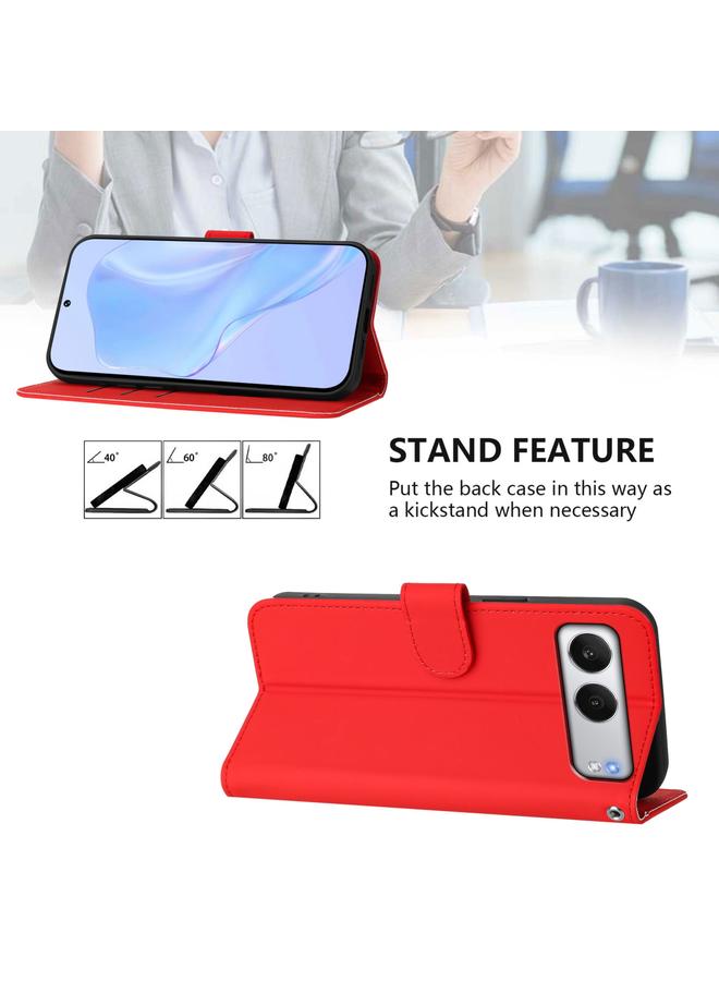 S-TOP Case For OnePlus Nord 4 5G Skin Feel Solid Color Leather Phone Case with Lanyard - Image 3