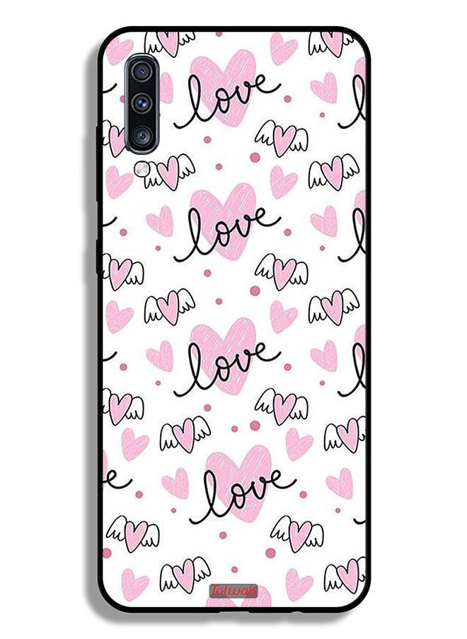 Tolwak - Samsung Galaxy A70 Protective Case Cover Love And Heart Art Pattern - Image 1
