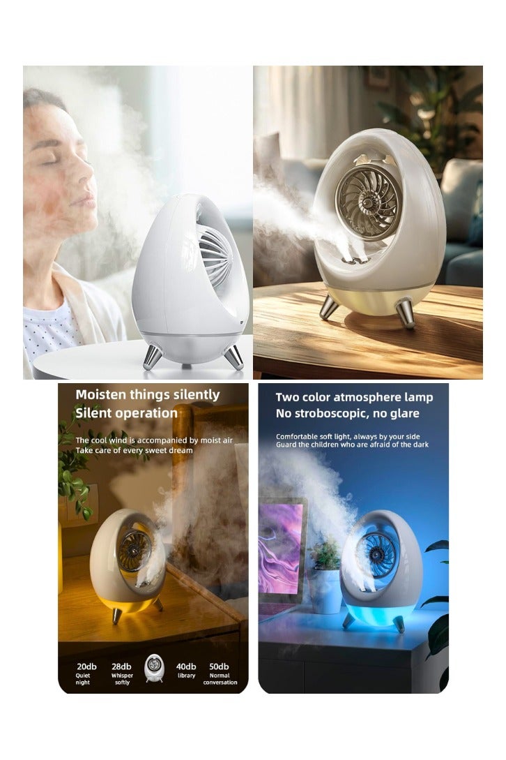 Chase Up Small Desk Fan, Spra Water Cooling Fan, Humidifier Fan, Personal Desktop Fan for Home Office Bedroom - Image 3