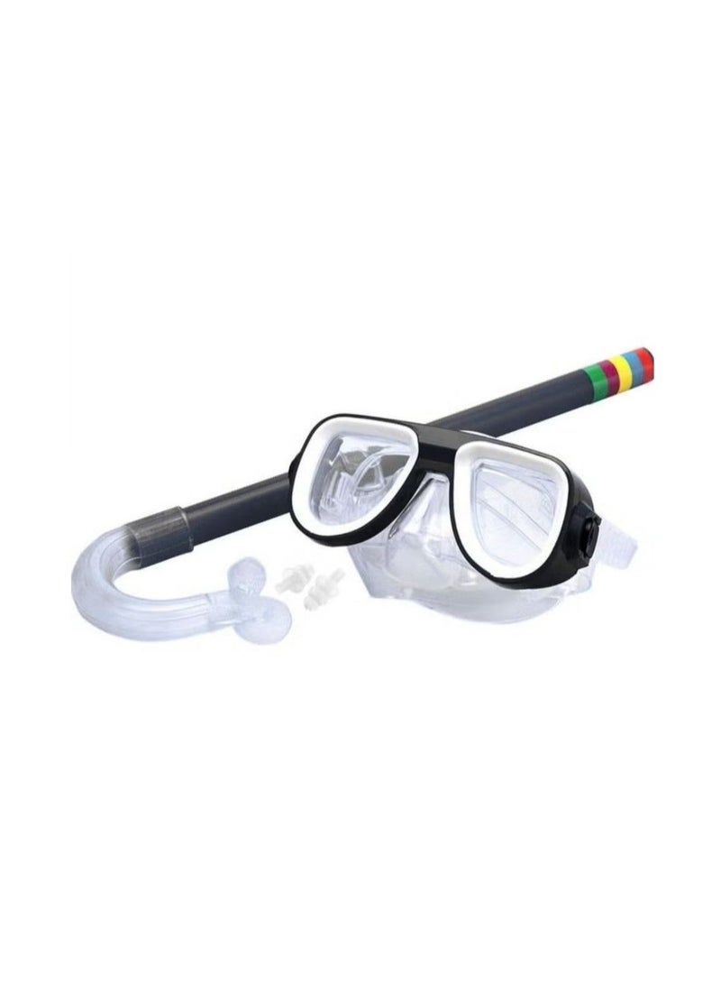Children's diving set, diving mask with adjustable strap, anti-fog diving mask, children's swimming goggles for boys and girls, ages 6 to 14 - swimming supplies - children's swimming goggles - swimming equipment - children's diving set. - Image 4