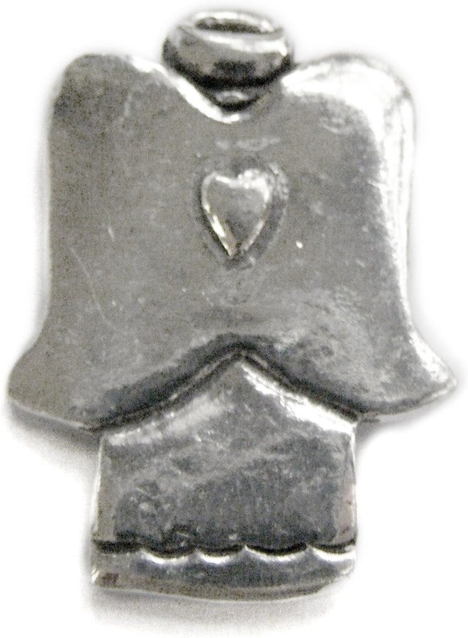 Basic Spirit Angel Shape : Pocket Token or Lucky Novelty Coin, One Inch, Handcrafted Lead-Free Pewter - Image 2