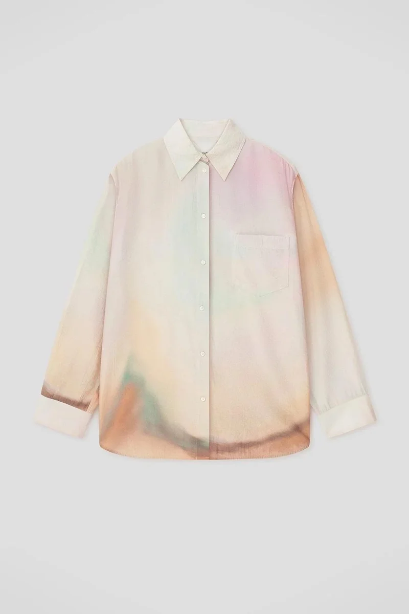 Nanushka CHASKA Oversized Shirt With Shoulder Detail