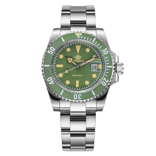 ADDIESDIVE Green Watches for Men Quartz 200 M Waterproof Luminous Rotating Bezel Male Watches - Image 1