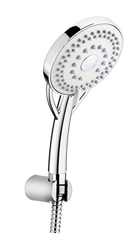 KI KI Adjustable Multiflow ABS Hand Shower Set 15m Flexible Stainless Steel Tube Wall Hook Included 