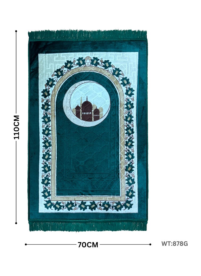 Feelings Feelings Prayer Mat | Soft and Comfortable Islamic Janamaz | Foldable & Portable Design | Premium Quality Prayer Rug for Home, Mosque, or Travel - 70x110 cm  - Image 2