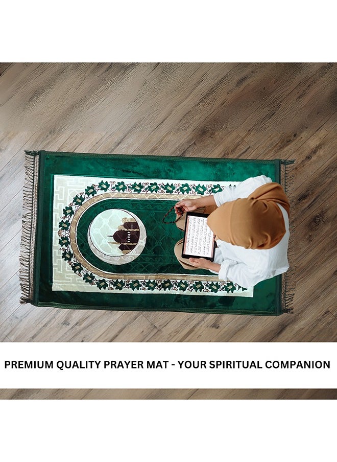 Feelings Feelings Prayer Mat | Soft and Comfortable Islamic Janamaz | Foldable & Portable Design | Premium Quality Prayer Rug for Home, Mosque, or Travel - 70x110 cm  - Image 4