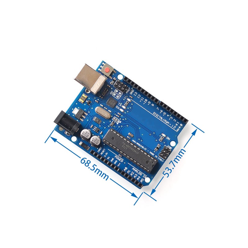 لوحة تطوير Uno R3 النسخة الرسمية متوافقة مع تحكم Arduino وحدة الميكروكنترولر Atmega328P - Image 4