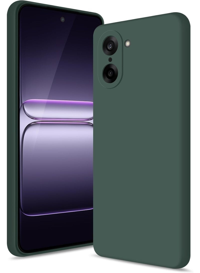 Muzz Case Compatible with OnePlus Nord CE5 Liquid Gel Rubber Bumper Case with Soft Microfiber Lining Cushion Slim Hard Shell Shockproof Protective Cover for OnePlus Nord CE 5 5G Green - Image 1