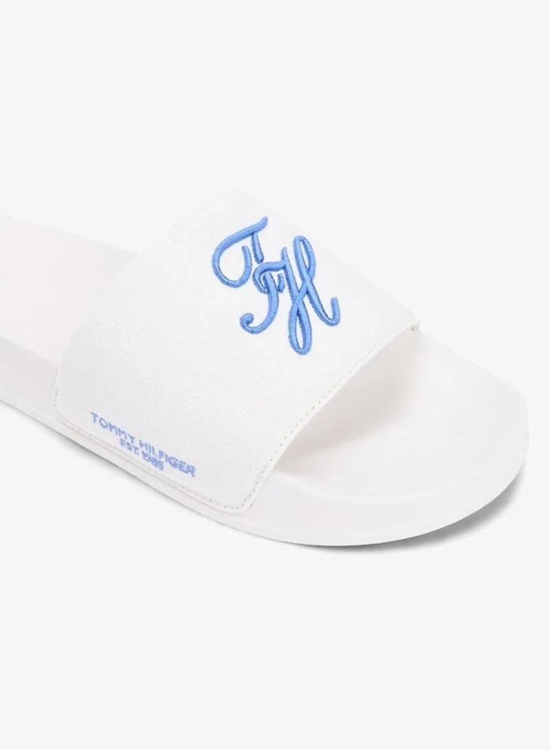TOMMY HILFIGER  Th Embroidery Pool Slide for Men | Best Price UAE