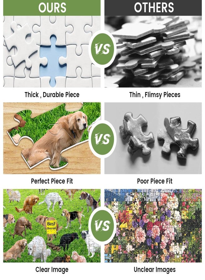 VOLUVOLU 1000 Pieces Puzzles for Adults, Pooping Puppies Puzzle, Dogs Jigsaw Puzzles 1000 Pieces, Funny Gifts for Dog Lovers Friends, Perfect White Elephant Gag Gift, - Image 3