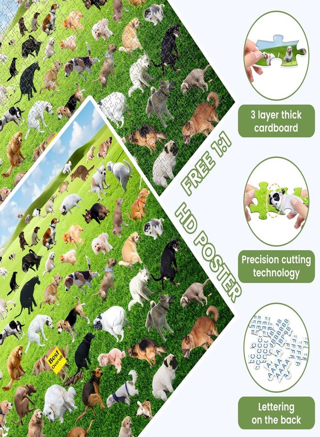 VOLUVOLU 1000 Pieces Puzzles for Adults, Pooping Puppies Puzzle, Dogs Jigsaw Puzzles 1000 Pieces, Funny Gifts for Dog Lovers Friends, Perfect White Elephant Gag Gift, - Image 4
