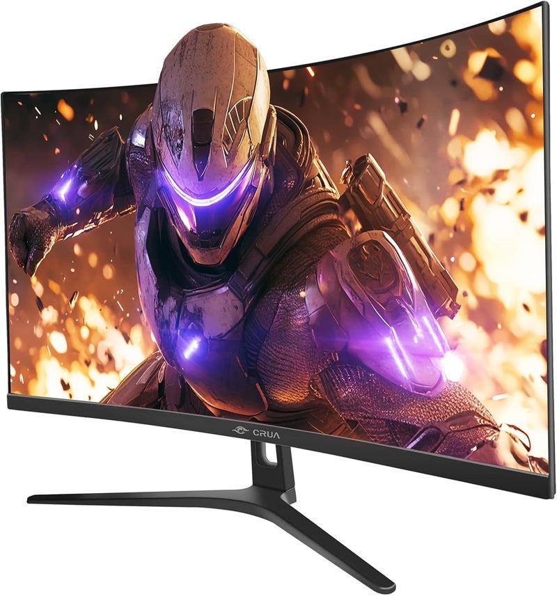 CRUA 27 inch FHD 100Hz Monitor 1800R Curved Screen 1080P(1920x1080) Ultra Slim Bezel, Flicker Free, 120% sRGB Suitable for home and office use Built-in Speakers - Image 2