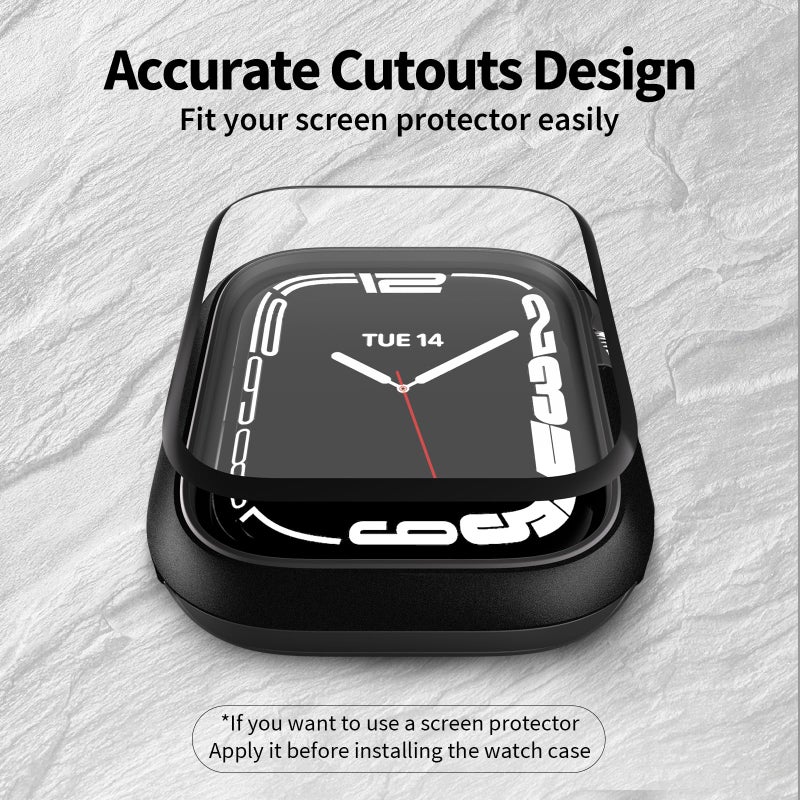 SwitchEasy Aircraft-Grade Aluminum Case for 45mm Apple Watch Series 8/7, Aluminum Shell with Soft Inner Bumper Maxed Protection iWatch Case, Odyssey - Flash Silver - Image 5