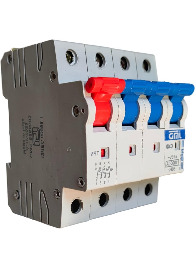 J M D GOLD JMD GOLD 40A Tpn C Curve 415V 10000ABreaking Capacity 50HZ ISI Mark Triple Pole Neutral Mcb  - Image 3