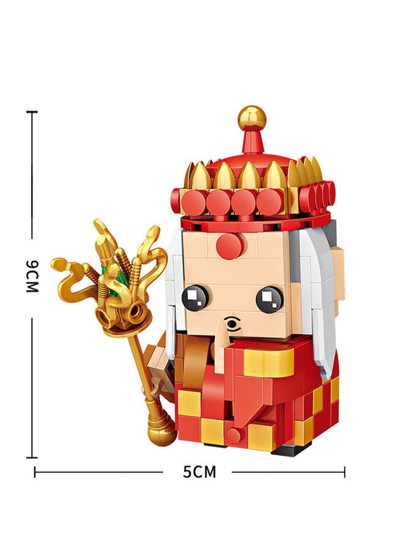 211pcs Hat Character Model Set Building Blocks Creative Diy Simulation Collection Building Assembly Toys Children Adult Home Decoration - Image 2