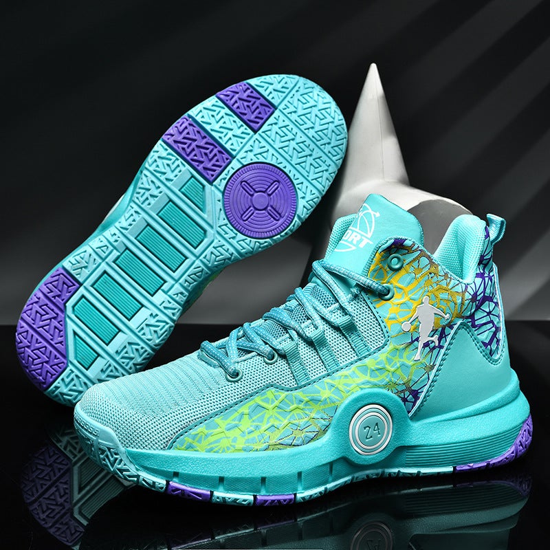 Black Mamba No. 24 Basketball Shoes For Boys, Primary School Students, Kidsren'S Sports Shoes, Non-Slip, Sound, Ready-Made Mesh Shoes - Image 2