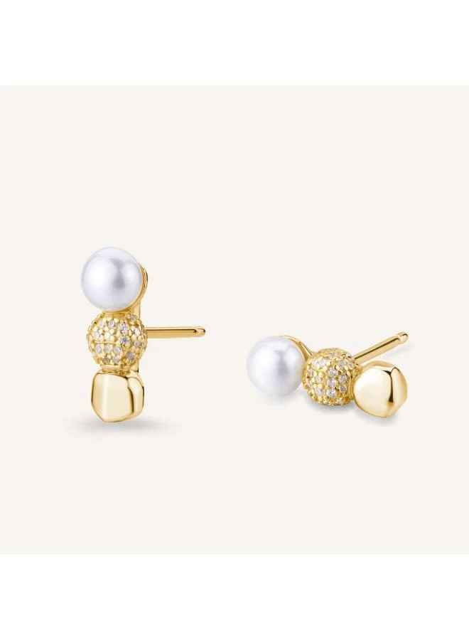 ROSATO Azzurra Sterling Lobe Earrings