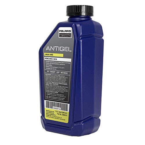 Polaris Antifreeze Coolant 50/50 Premix Extended Life for Snowmobile Off Road Aluminum Cooling Systems, Compatible With 2 & 4 Stroke Engine, Boil Over & Freeze Protection, 1 Quart - Part 2880514 - Image 3