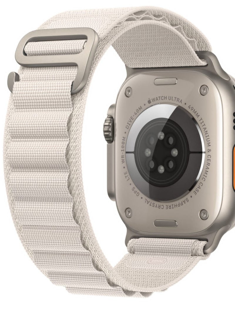 Replacement band compatible with Apple Watch new release white color size 45/49mm