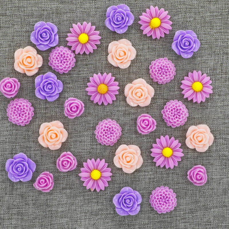 Vukasi 30Pcs Decorative Push Pins Flower Thumb Tacks for Cork Board, Cute Rose Pushpins for Bulletin Board Photo Wall Office Cubicle Decor Accessories… - Image 1