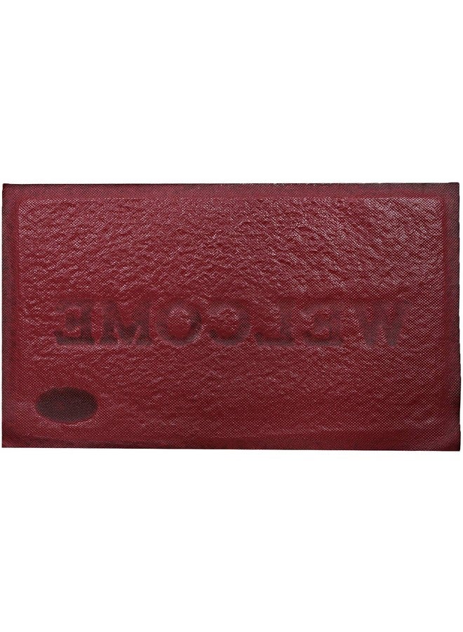 BENAVJI Printed Welcome Door Mat|Strong PVC Material & Solid Print|Anti Skid & Water Proof|Size 58 X 38 (Maroon), Large Rectangle - Image 5