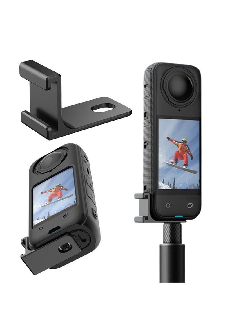 Cold Shoe Mount Extension Bracket for Insta360 X4 Action Camera Tripod Mount Adapter Base with 1/4 Interface and Cold Shoe Interface - Image 1