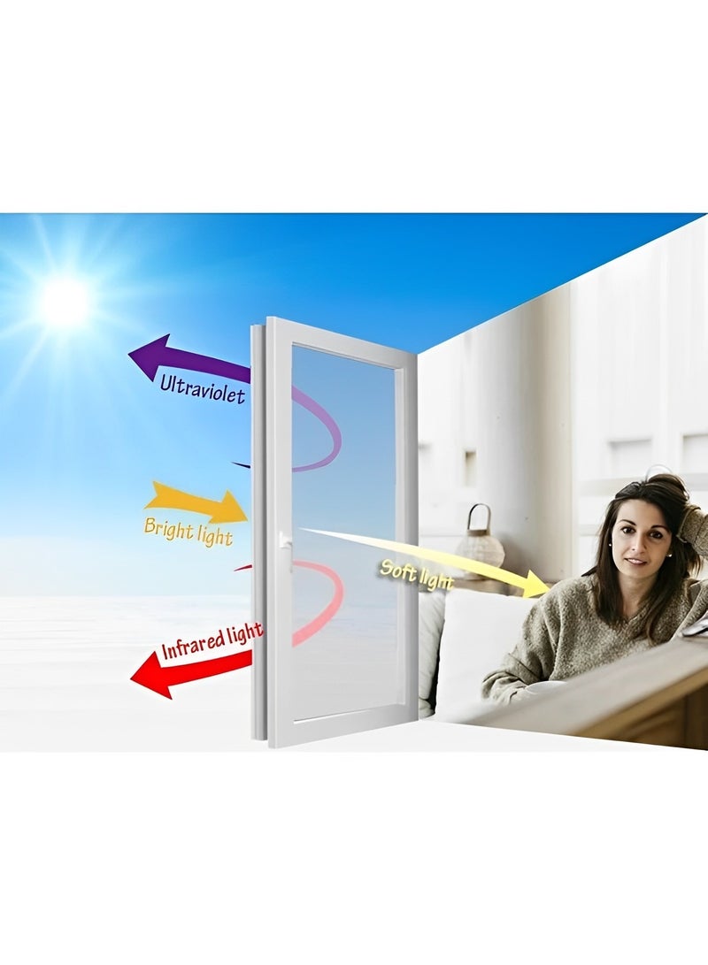 REOCLE Heat Control Window Film Window Tinting Film One Way Privacy Mirror Reflective Film with Sun Blocking Blackout & UV Protection for Home Office - Image 5