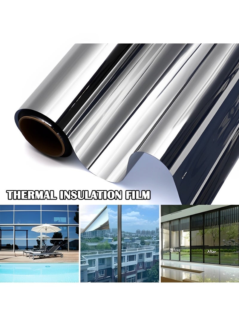 REOCLE Heat Control Window Film Window Tinting Film One Way Privacy Mirror Reflective Film with Sun Blocking Blackout & UV Protection for Home Office - Image 2