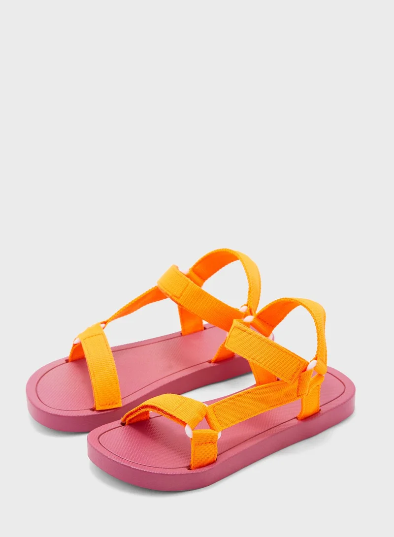 Ginger Ladies Velcro Strap Sandal