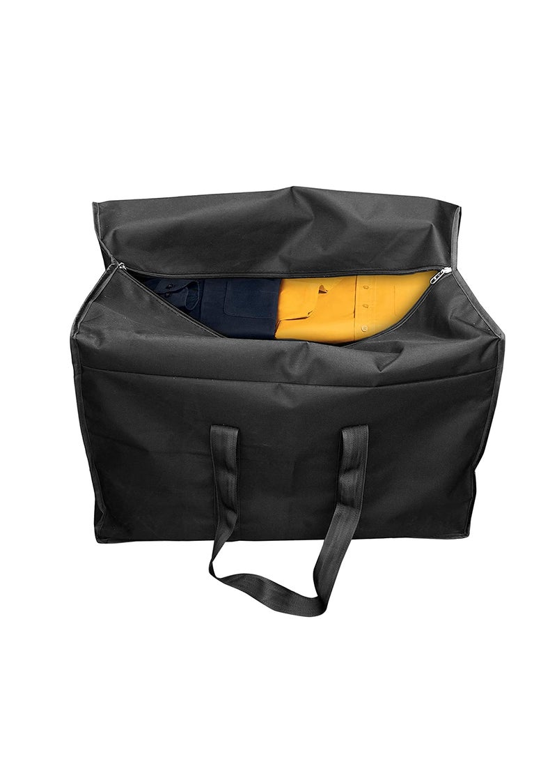 WhiteKrafts Whitekrafts 6 Pack MultiPurpose Storage BagClothing Storage OrganizerToy Storage BagStationery Paper Storage Bag with Zipper Closure and Strong Handle Black 57x 405X 368 cm Rectangular 6  - Image 3