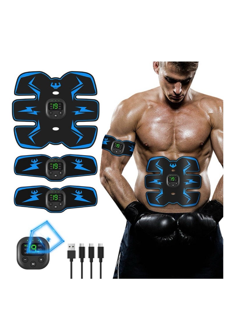 Generic ABS Stimulator, EMS Muscle Stimulator, Abdominal Toning Belt, ABS Training Waist Trimmer Belt Wireless Ab Trainer Fitness Equipment, Ab Sport Exercise Belt with USB Rechargeable  - Image 1