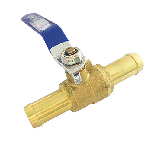 Yoebor Metalwork Brass 5/8" Barb Valve for Heater Hose Shut off, High Temperature Resistance, 1 Pc - Image 1